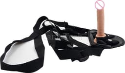 Voorbind Dildo - Strap On Set Met Dildo - Dildo - Strap On Harnas - Seksspeeltje - Sex Toy - Vrouwen / Mannen - 12CM — thumbnail 2