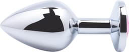 Banoch - Buttplug Coeur Transparent Large -Metaal - Hart - Diamant Steen — thumbnail 2