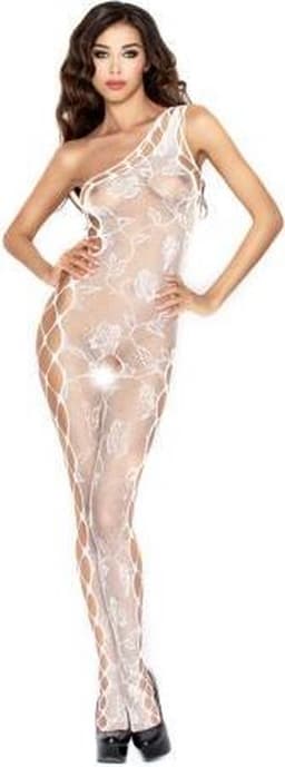 Wear It - Catsuit - Lingerie - Jayda - Wit — thumbnail 1
