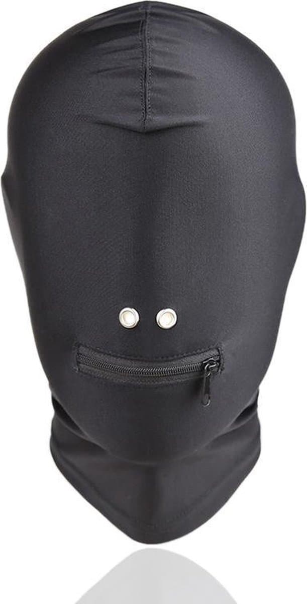 Banoch - Mask Zipper Mouth - Spandex Masker - BDSM - Zwart met Rits — afbeelding 1