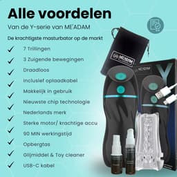 ME'ADAM Y-Serie - Masturbator voor man - met krachtige zuigfunties - Inclusief complete accessoires pakket - Pussy en Deepthroat - Pocket Pussy - Kunstvagina - Realistische Masturbator van hoge kwaliteit. - Sex toys voor mannen — thumbnail 2