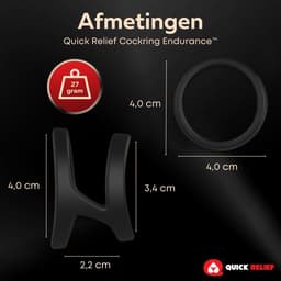 Quick Relief Endurance™ - Siliconen Cockring - Penisring - Verstelbaar - Sex Toys voor Mannen en Koppels - Ballstretcher - Seksspeeltjes voor Heren — thumbnail 4