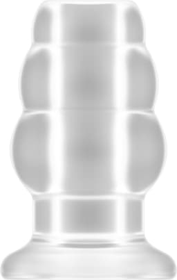 No.51 - Large Hollow Tunnel Butt Plug - 5 Inch - Translucent — thumbnail 8