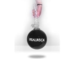8" / 20 cm Realistic Dildo With Balls - Transparent