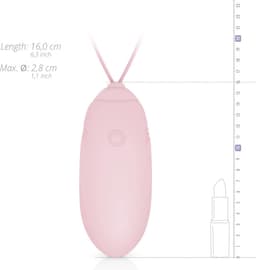 LUV EGG Vibrerend ei - Vibratie eitje met afstandsbediening (draadloos) - Koppeltoy - Roze — thumbnail 13