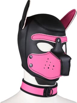 Banoch - Lindo Perrito Rosa Neoprene - honden masker puppy play roze neopreen — thumbnail 1