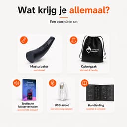 Sensual Desire® Pro Intense – Blowjob Simulator – Sex Toys voor Mannen Zelf Aftrekken – Pocket Pussy – Masturbator voor Man Automatisch – 18 Standen & Krachtige Zuigkracht – Verwarmend effect — thumbnail 9