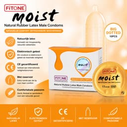glijmiddel waterbasis 300ml + condooms met ribbel 10 stuks + condooms met noppen 10 stuks - satisfyer+ Fitone erotische geschenksets — thumbnail 4