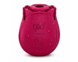 Lovemytoy® Roos Vibrator – Clitoris Zuiger met 10 Standen – Bloem Vibrator voor Vrouwen – Waterdicht & Oplaadbaar Sex Toy