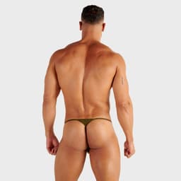 WOH heren microfiber G-string personal allure mesh groen — thumbnail 9