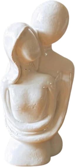 Generisch Paar sculptuur, abstracte kunstsculptuur van hars, paar figuren, moderne abstracte decoratie, woonkamer, kantoor, bruiloft, verjaardag, Kerstmis, Valentijnsdag, feest, gastgeschenken — thumbnail 1