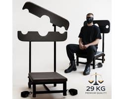 BUM BLING® Sex Stoel - Sex Chair - BDSM Meubel - Zwart - Verstelbaar - Met Voetboeien