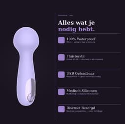 MontAmour Mira – Bullet Vibrator voor Vrouwen – Mini Clitoris Vibrator – 10 Vibratiestanden – Compact, Discreet & Fluisterstil – Oplaadbaar – Waterdicht – Veilig - Hygiene – Sex Toys voor Vrouwen & Koppels - Lila - Paars - Massage — thumbnail 4