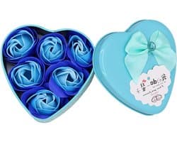 Zeep Bloem Geschenkdoos - Rozenboeket Cadeau - Romantische Sfeer - Handgemaakt Kwaliteit - 3 Bloemen - Roze
