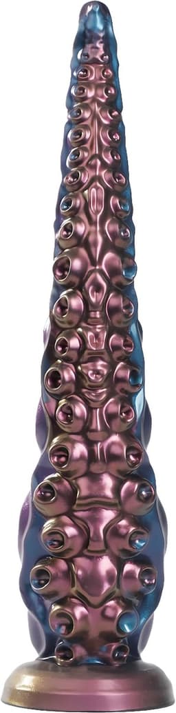 Power Monsters - Maelstrom Beastlord - Tentakel Dildo - Blauw/Paars/Goud — thumbnail 4