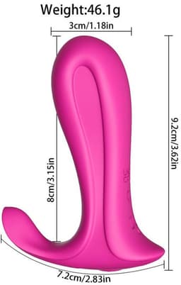 Onzichtbaar vibrerend ei voor vrouwen, op afstand bedienbaar via een app, draagbaar, clitorale en anale stimulatie, seksspeeltje voor volwassenen. — thumbnail 5