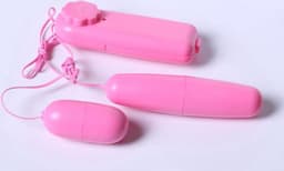 Wired Double Vibrating Ball Peach Pink Bullet Vibrator voor vrouwen Batterijgevoede persoonlijke massager G spot en clitorisvibrator Vibrerend seksspeeltje Seksuele stimulatieproduct — thumbnail 4