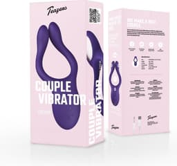 Teazers - Partner Multifun Koppel Vibrator - Oplaadbaar - Vibrator - Vibrators voor Vrouwen en Mannen - Sex Toys voor Vrouwen - Vibrators - Koppeltoy - Clitoris Stimulator - Paars — thumbnail 12