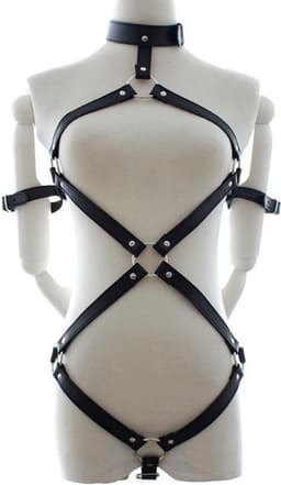 Banoch | Bondage Elegant Body - Harness -Zwart bondage harnas — thumbnail 11