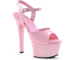 Pleaser - ASPIRE-609 Sandaal met enkelband, Paaldans schoenen - Paaldans schoenen - 36 Shoes - Roze