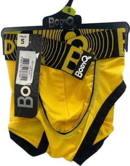 BodyQ Sexy Heren Boxershort – Geel & Zwart – Erotische Herenlingerie – Maat L — thumbnail 2