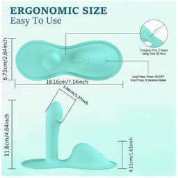 Vibepad, vibrator pad, 3 in 1 vibrator, met APP en handmatige bediening, 9 standen, g-spot, oplaadbaar, draadloos — thumbnail 3