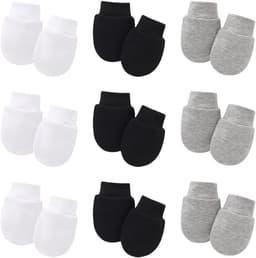 9 Paar Baby Wanten Katoen Anti-Kras Handschoenen Geboorte Unisex 0-6 Maanden — thumbnail 1