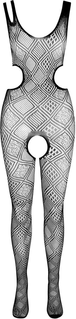 Passion - Woman Bs085 Bodystocking Black One Size — thumbnail 3