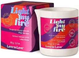 Love to Love - Light My Fire - Massagekaars - Lotusbloem — thumbnail 1