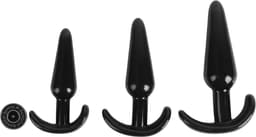 Banoch | Buttplug set beginner ergo 2.0 - zwart - 3 delig — thumbnail 5