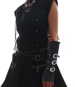 Allecto Plus - Vingerloze Handschoenen Gothic Punk Vrouwen Zwart Hip Hop Rock Stijl Arm Warmers. — thumbnail 7
