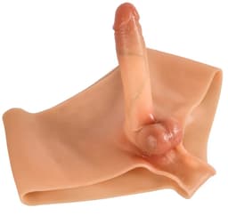 vscnovelty® Bodysuit met holle realistische dildo - penisbroekje met sleeve — thumbnail 5