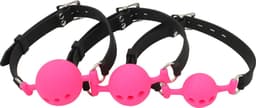 Banoch - ballgag siliconen medium - roze Ø 4,5 cm — thumbnail 14