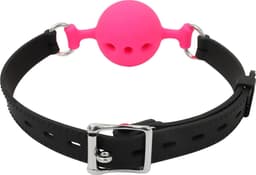 Banoch - ballgag siliconen small - roze Ø 3,5 cm - bdsm — thumbnail 9