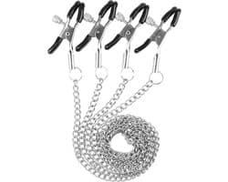 Banoch - Pinces de W. - Ketting Tepelklemmen & Schaamlippenklemmen - Verstelbaar - schaamlip klemmen