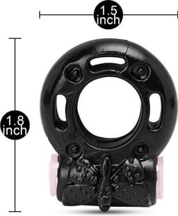 Vibration Cockring Basic Zwart - Uniek gevoel - Voor hem en voor haar - Stimulerend voor mannen en vrouwen - Spannend voor koppels - Sex speeltjes - Sex toys - Erotiek - Sexspelletjes – Seksspeeltjes - Stimulator - Cockring vibrerend - Penisring — thumbnail 5
