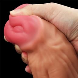 Lovetoy - XXL Dildo - Dual layered Platinum Silicone Cock - 30 cm lang en modder vet — thumbnail 16