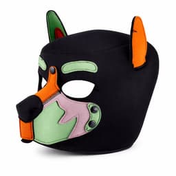 Honden Masker Orange Groen Roze Zwart – Puppy Play Masker – Verstelbaar & Comfortabel – Uniseks BDSM Accessoire – Kinky Pleasure® — thumbnail 2