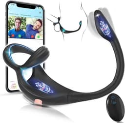 Daity Prostaatstimulatie voor mannen (ook voor beginners), vibrators met ring voor mannen, seksspeeltjes voor mannen en stellen, anaalpluggen voor mannen, vibratorsets met 9 vibratiestanden, anaalpluggen — thumbnail 1
