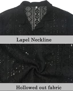Heren Tanktop - Kanten Shirt - Nachtclub Feest - Visnet Stijl — thumbnail 2