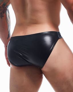 Cut4Men - Sexy Wetlook Herenslip - Boost - Zwart XL — thumbnail 5