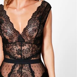 Sexy Body Lingerie Dames – Lingerie Erotisch – Erotische Lingerie Dames – Sexy Lingerieset – Sexy Lingerie – Madam Hommard – Cadeau – Zwart – Kant – Verleidelijk Lingerie Body – Shapewear Look – Festival & Clubwear – Dare to Undress– Maat XS/S, M, L — thumbnail 4