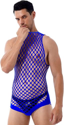 Transparante Heren Bodysuit Erotische Nachtkleding Onderhemd — thumbnail 3