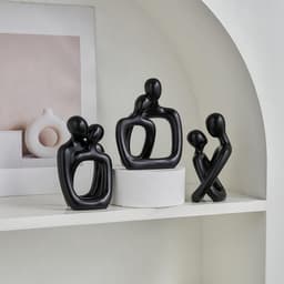 Set van 3 Abstracte Beeldjes voor Koppels - Romantische Woondecoratie voor Huis en Tafel — thumbnail 2