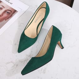 Elegante Dames Pumps met Lage Kittenhak en Puntige Neus - Comfortabele Bruidsschoenen — thumbnail 3