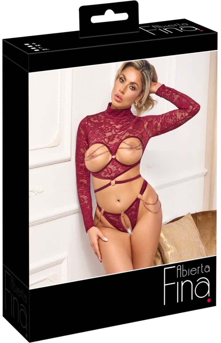 Open Top & Thong red XL — afbeelding 1