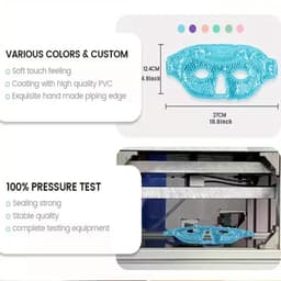 IJs Gezicht- en Oogmasker – Gel Kralen Koelmasker – Herbruikbaar Spa Wrap – Roze – Tegen Wallen en Vermoeide Ogen – Koud Gezichtsmasker – Ontspannende Huidverzorging – Voor Vrouwen en Mannen — thumbnail 2