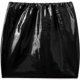 Latex mini rok - Aansluitend - Zwart - Sexy — thumbnail 3