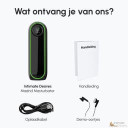 Intimate Desires® Madrid - Masturbator voor man - Pocket Pussy - Stoot- Zuig- en Trilfunctie - Verwarmd - Automatische Masturbator - Draaiknopbediening - Sextoys voor Mannen — thumbnail 9