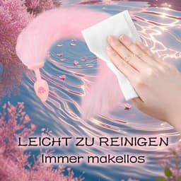 Oneay Kattenstaartplug, harige roze staartplug, petplay SM-pluggen, vossenstaart, siliconen anaalpluggen, staartparen, anaalplug voor beginners, therian kattenstaart, therian staart voor vrouwen, BDSM seksspeeltje — thumbnail 2
